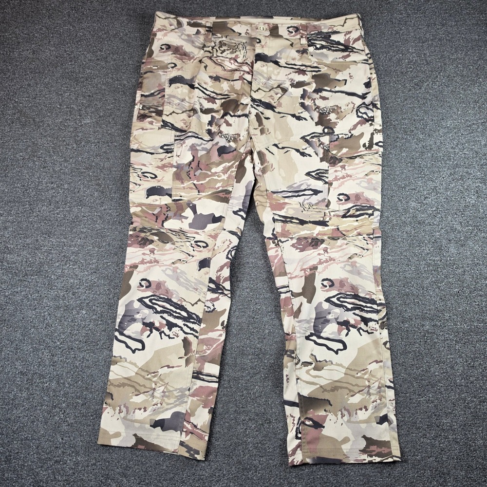 Under Armour Storm Ridge Reaper Camo Pants Mens 42x32 Ripstop Hunting Tactical